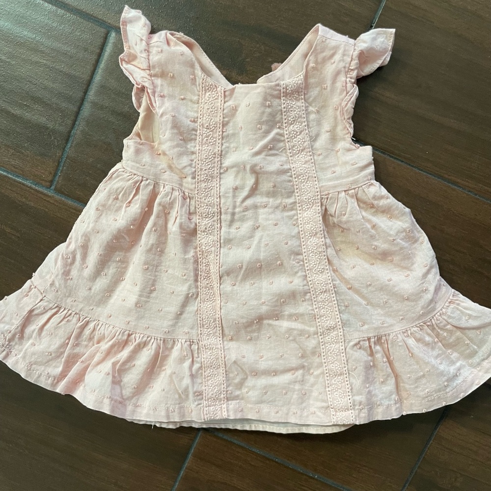 Tahari Swiss dot baby girl dress